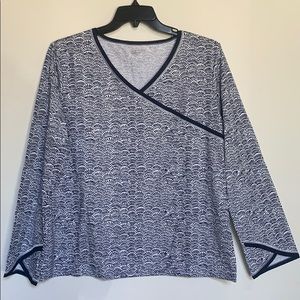 Garnet Hill Asian Wrap Organic-Cotton Pajamas